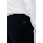 Blaue Baumwoll-Freizeithose