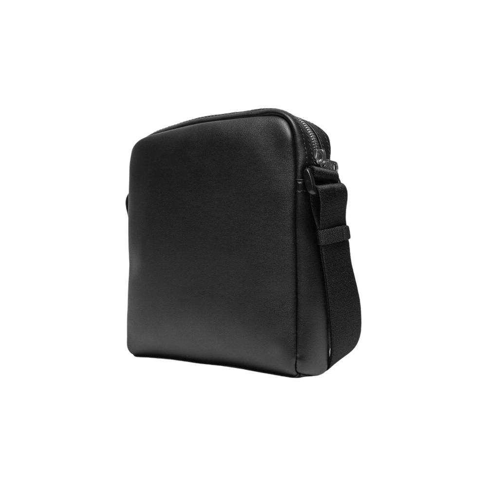Schwarze Polyethylen-Messenger-Tasche