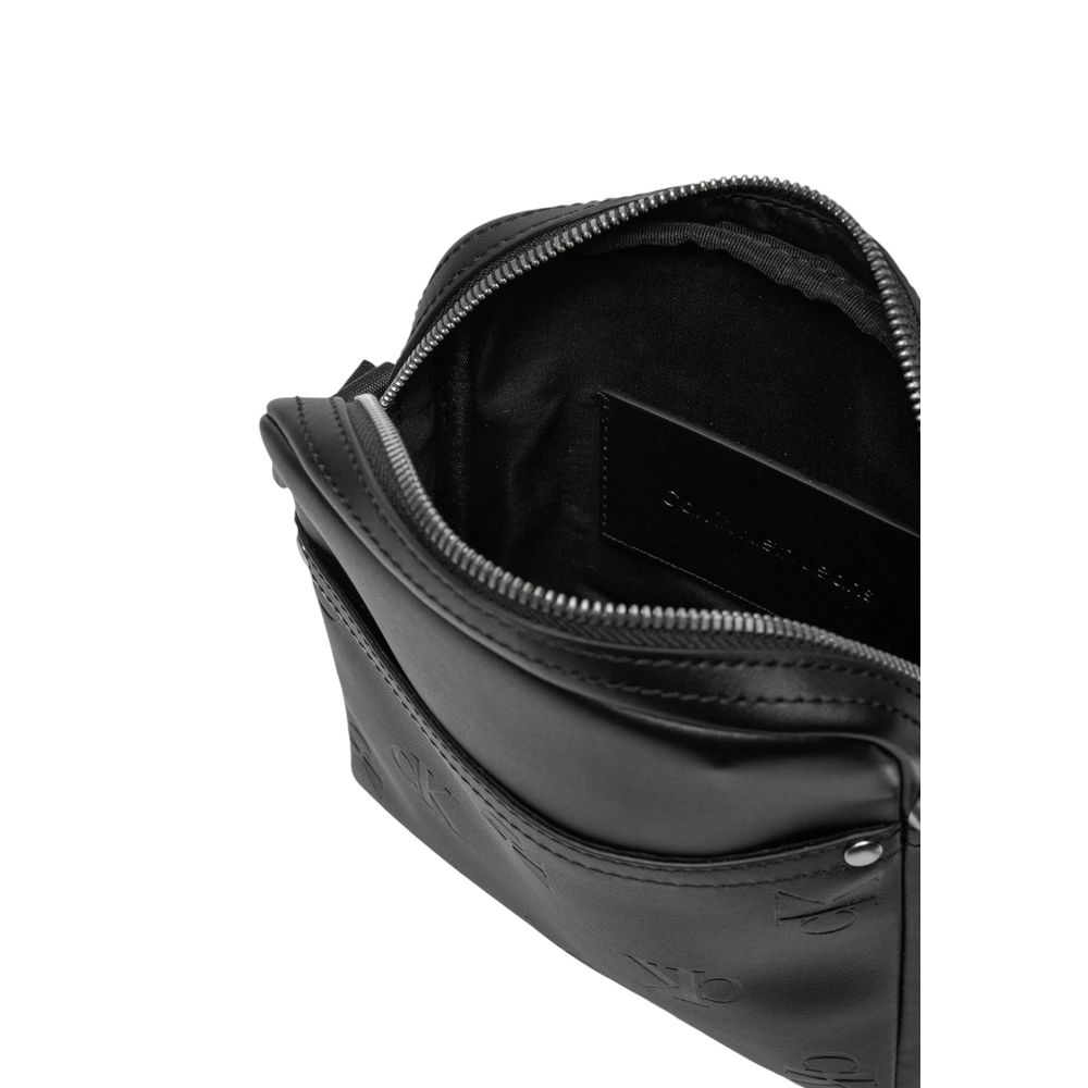 Schwarze Polyethylen-Messenger-Tasche