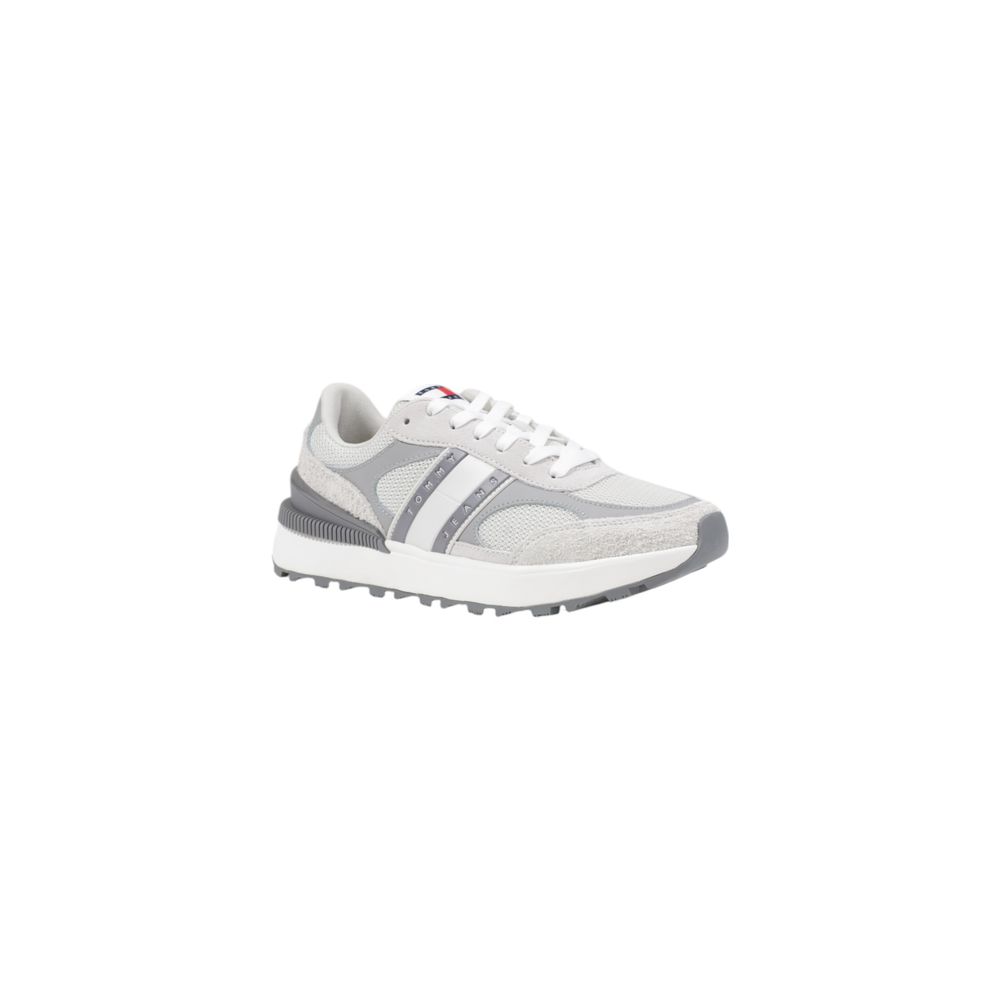 Graue Wildleder-Sneaker im Athletic-Look