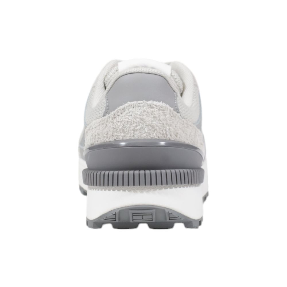 Graue Wildleder-Sneaker im Athletic-Look
