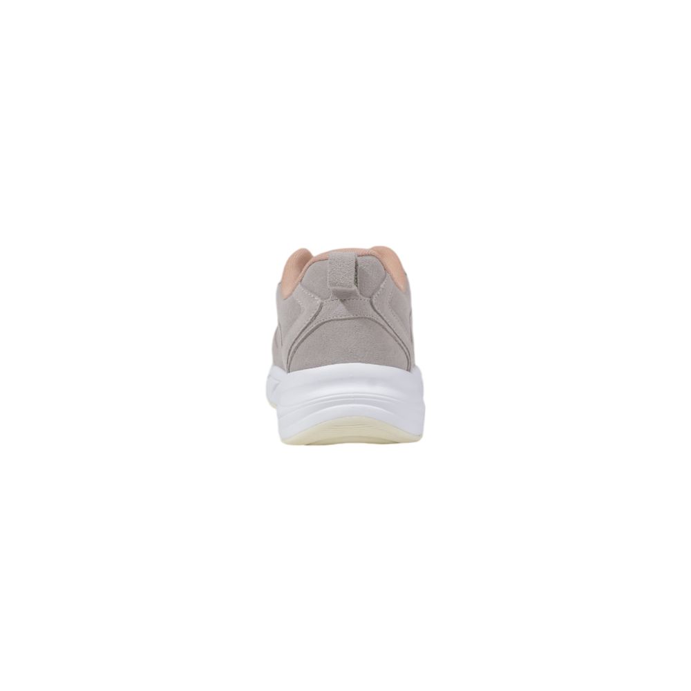 Graue Kunstleder Sneaker
