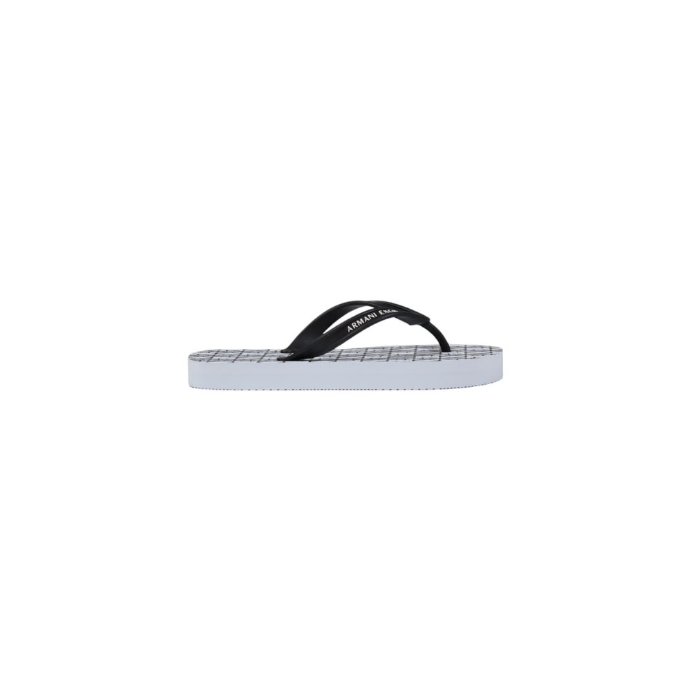 Weiße Gummi-Flip-Flop-Sandalen
