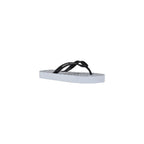 Weiße Gummi-Flip-Flop-Sandalen
