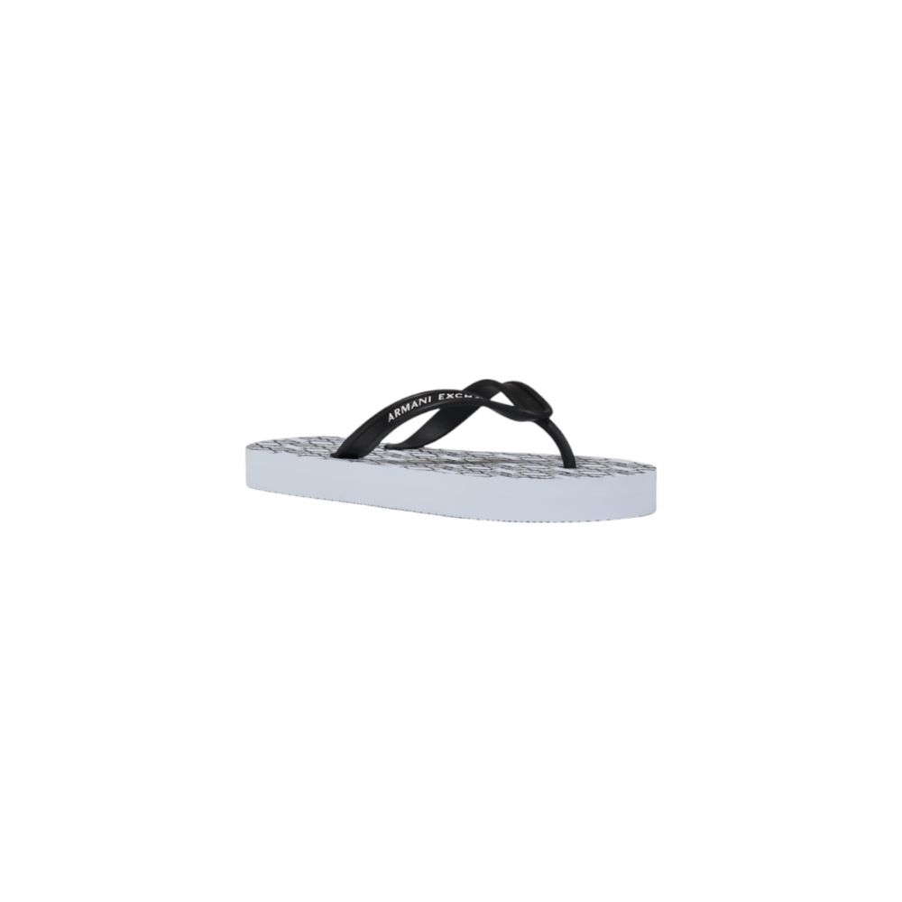Weiße Gummi-Flip-Flop-Sandalen