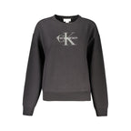 Schwarzer Baumwoll-Sweatshirt