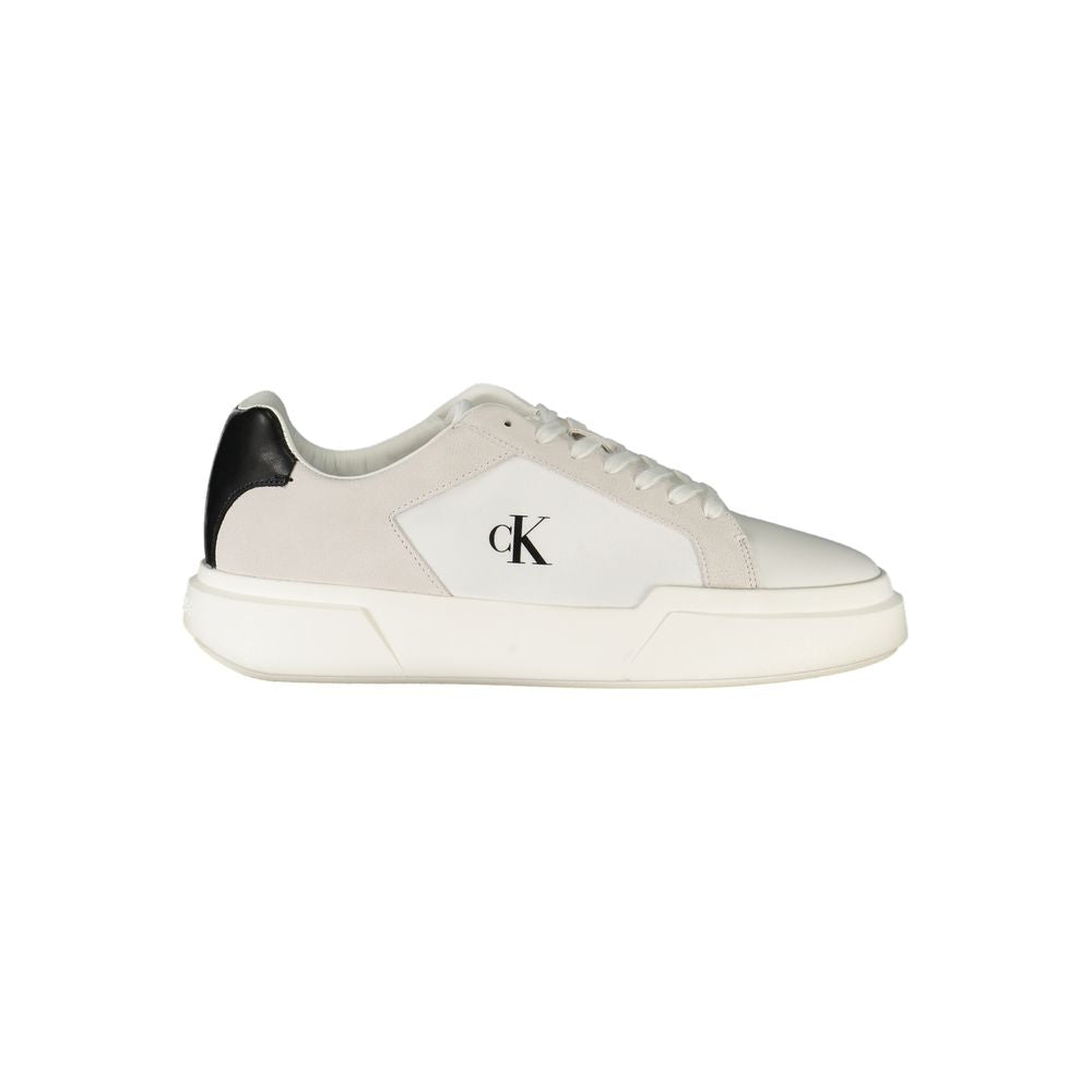 Bianco Leder Herren Sneaker