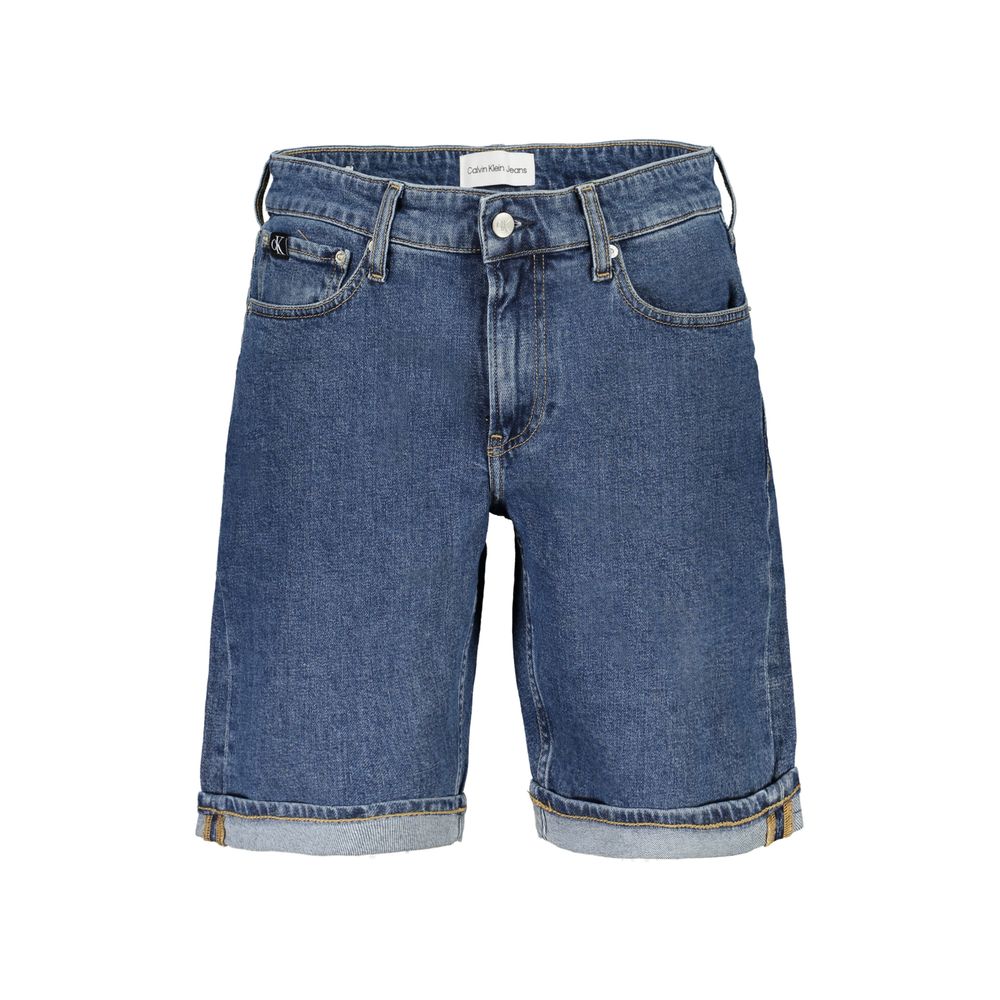Blaue Baumwollshorts