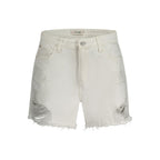 Weiße Baumwollshorts