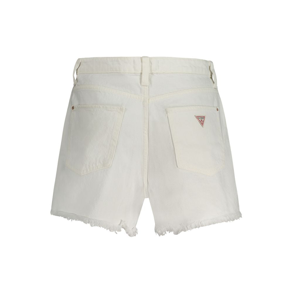 Weiße Baumwollshorts