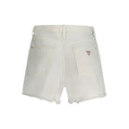 Weiße Baumwollshorts