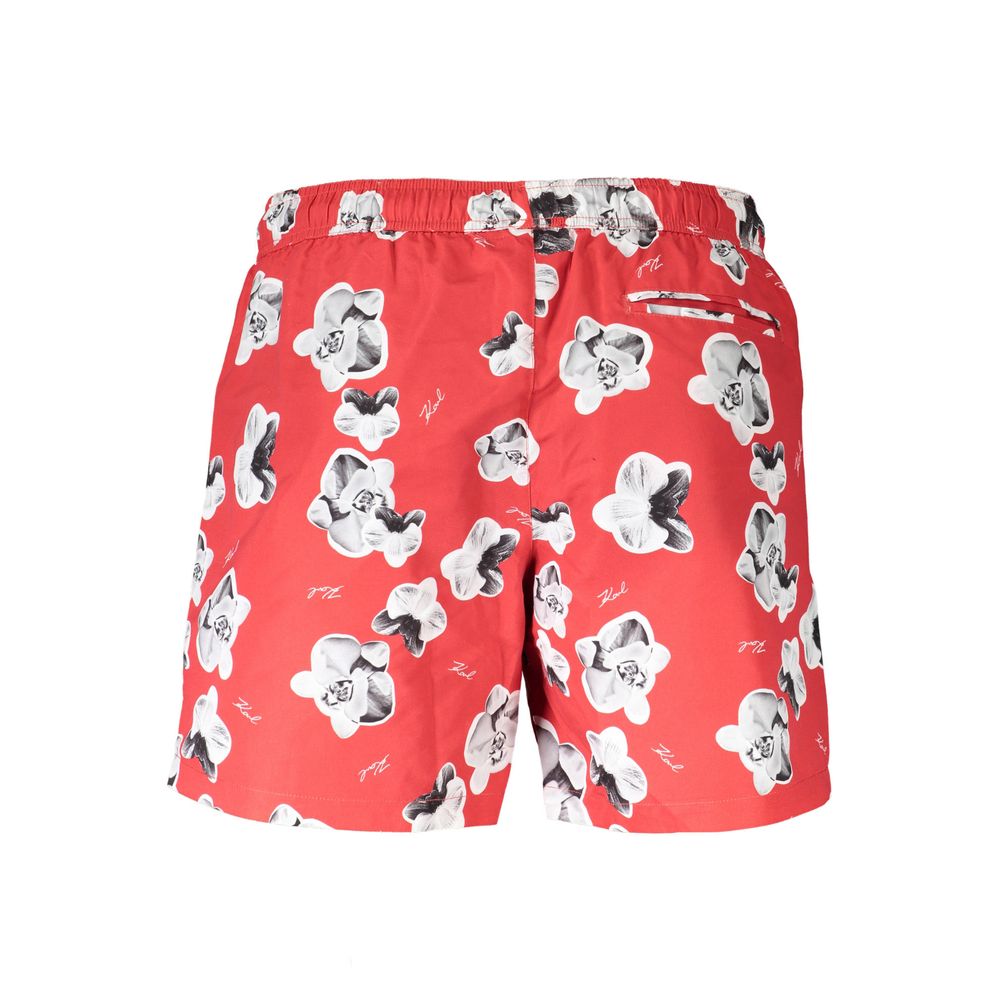 Rote Polyester-Badebekleidung