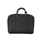 Schwarze Polyester Handtasche