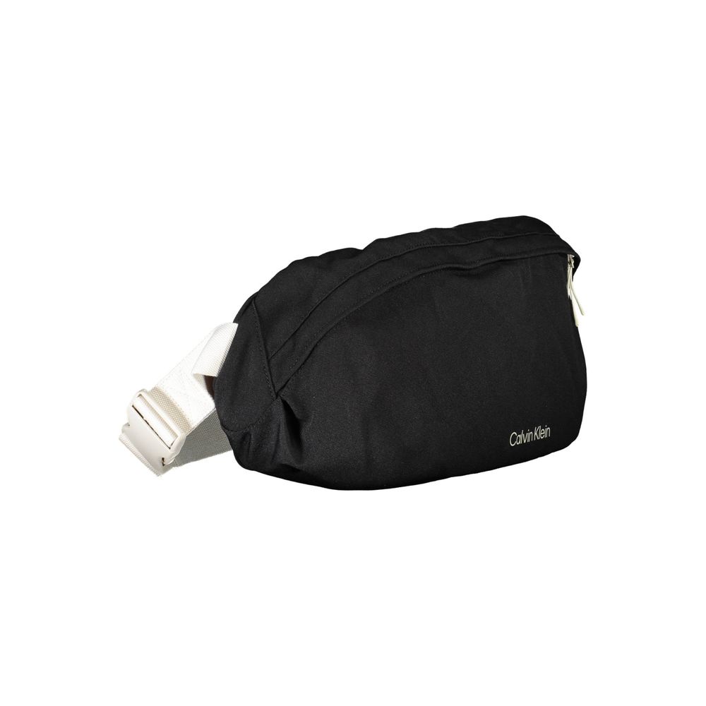 Schwarze Polyester Handtasche