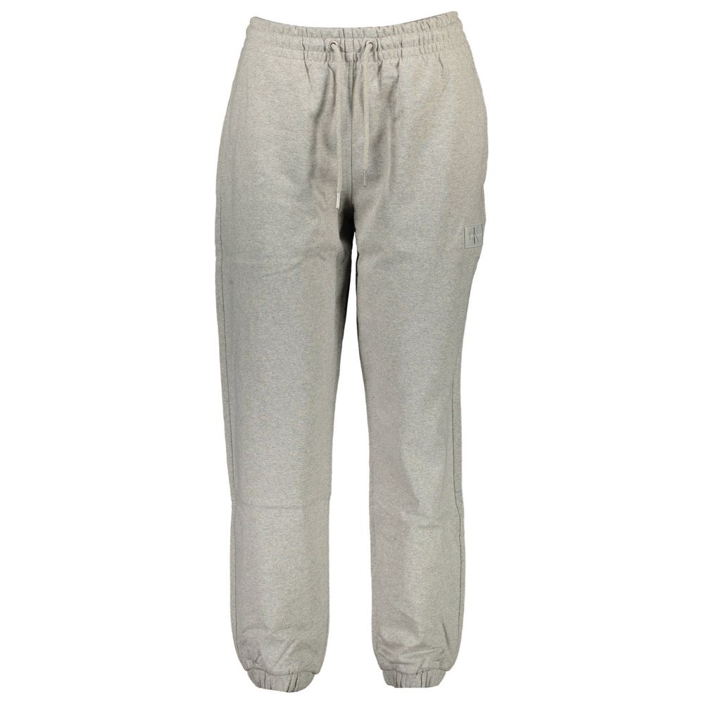 Grigio Baumwoll-Sweatpants für Damen