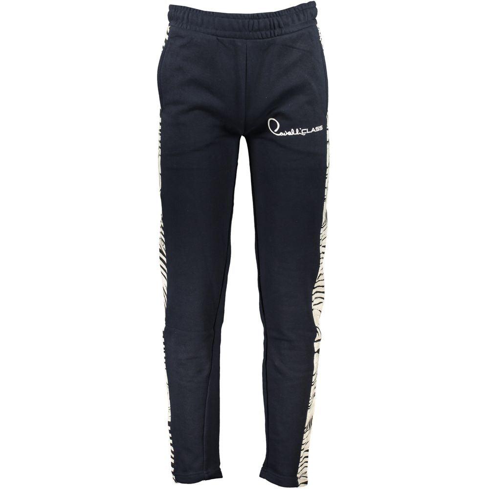 Blaue Baumwollhose