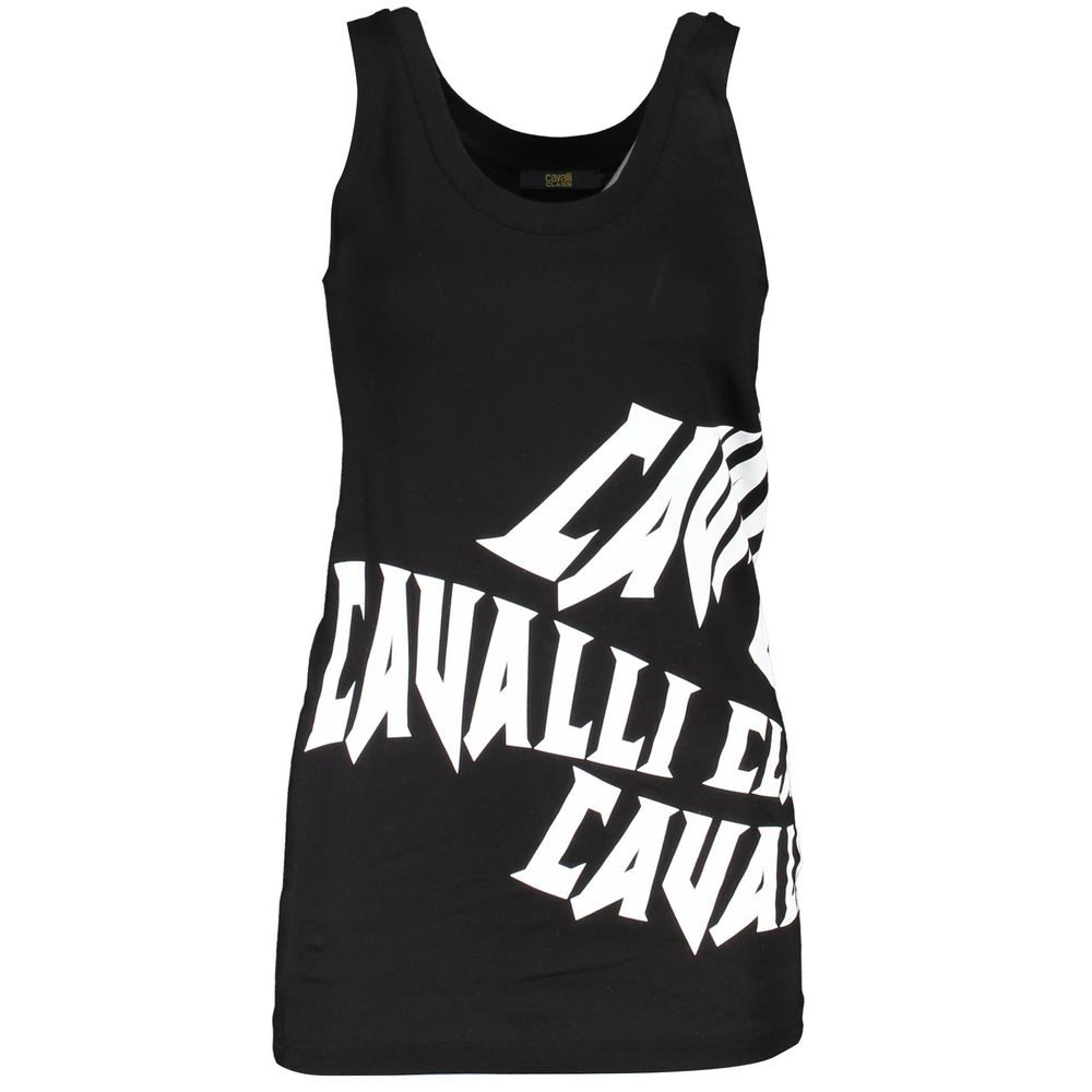 Schwarzes Baumwoll-Tank-Top