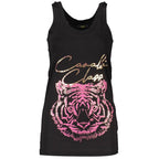 Schwarzes Baumwoll-Tanktop für Damen