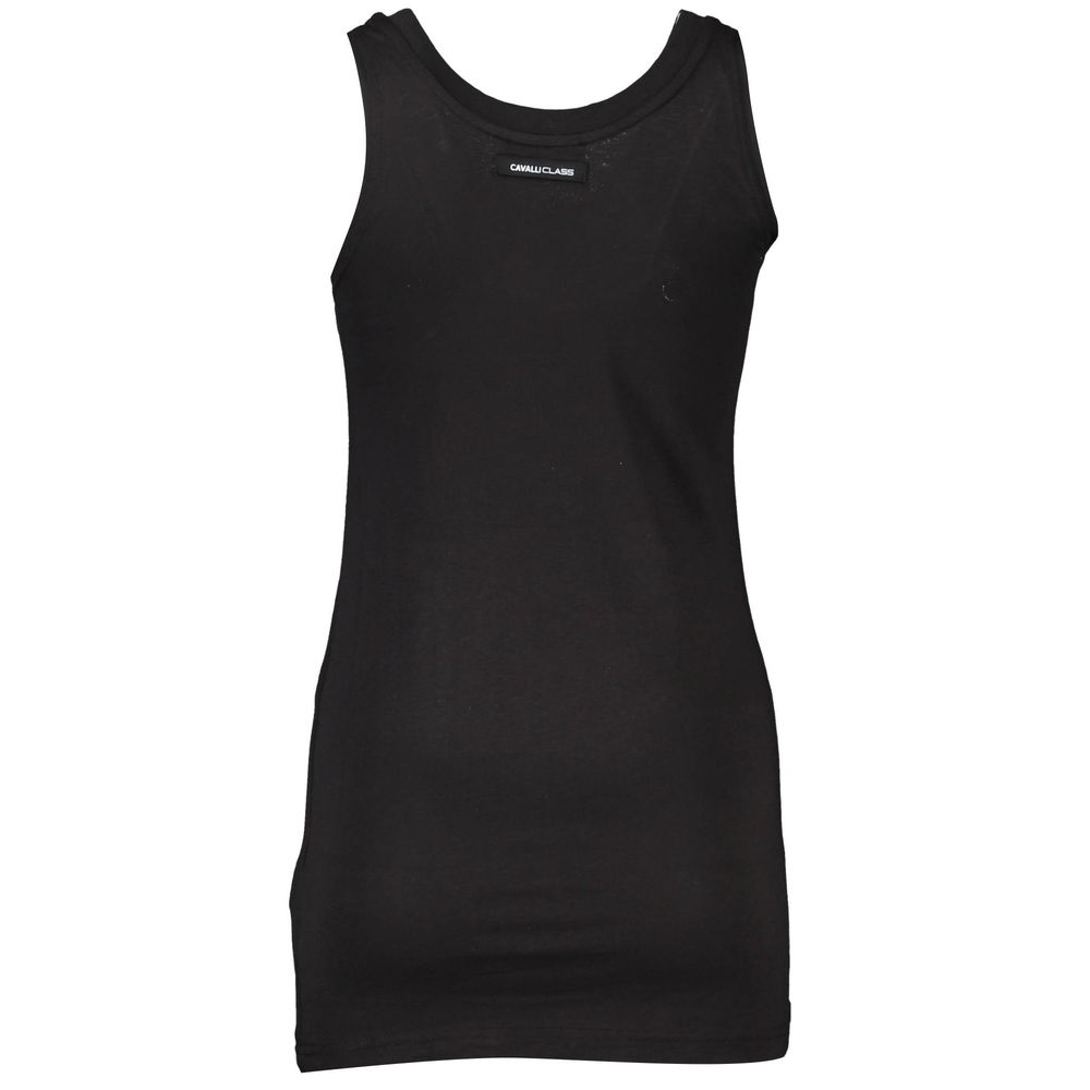 Schwarzes Baumwoll-Tanktop für Damen