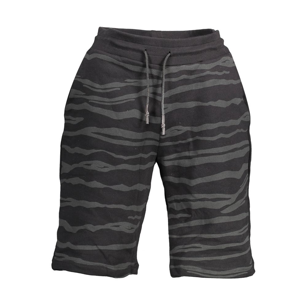 Schwarze Baumwoll-Sweatpant für Herren
