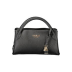 Schwarze Damen-Handtasche aus Polyurethan
