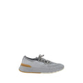 Graue Sneaker aus Baumwolle im Athletic-Stil