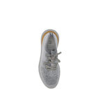 Graue Sneaker aus Baumwolle im Athletic-Stil