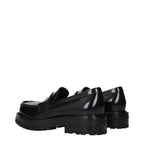Schwarze Leder Loafer zum Hineinschlüpfen
