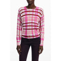 Rosa Viskose Damen Pullover