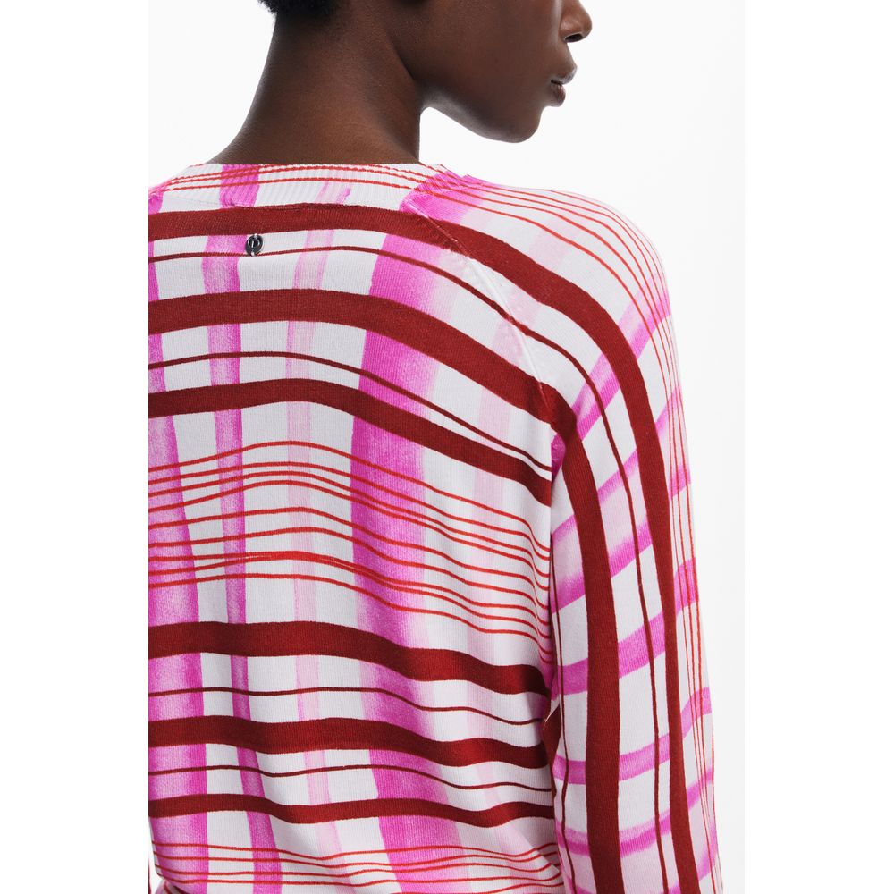 Rosa Viskose Damen Pullover