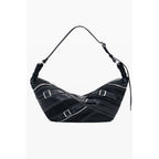 Schwarze Handtasche aus Polyethylen