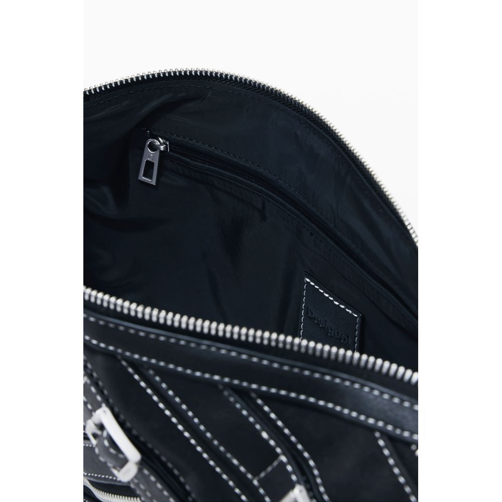 Schwarze Handtasche aus Polyethylen