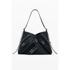 Schwarze Handtasche aus Polyethylen