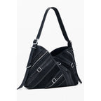 Schwarze Handtasche aus Polyethylen
