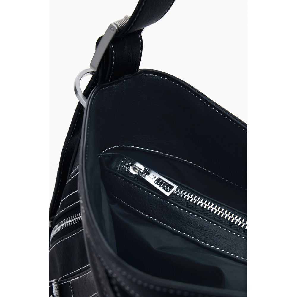 Schwarze Handtasche aus Polyethylen