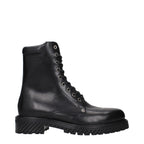 Schwarze Leder-Stiefeletten