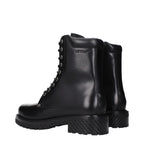 Schwarze Leder-Stiefeletten