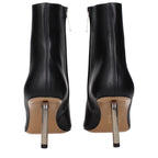 Schwarze Leder-Stiefeletten