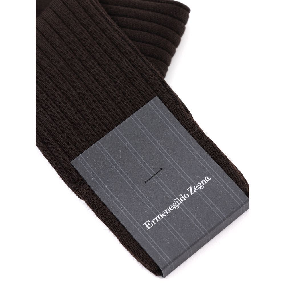 Braune Wollsocken