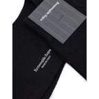 Schwarze Wollsocken