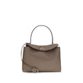 Graue Bos Taurus Kalbsleder Schultertasche