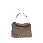 Graue Bos Taurus Kalbsleder Schultertasche