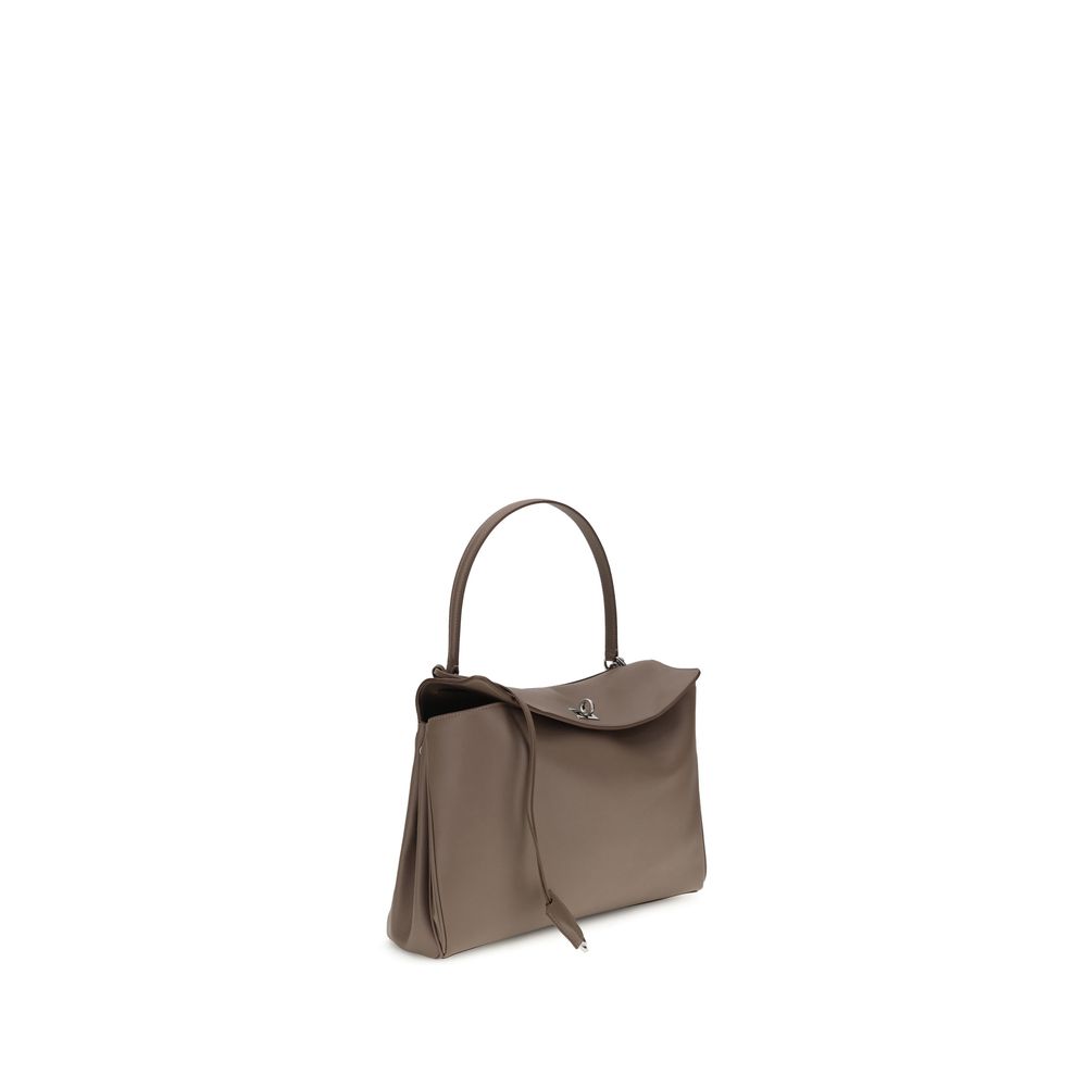 Graue Bos Taurus Kalbsleder Schultertasche
