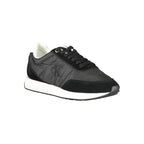 Schwarzer Damen-Sneaker aus Polyester