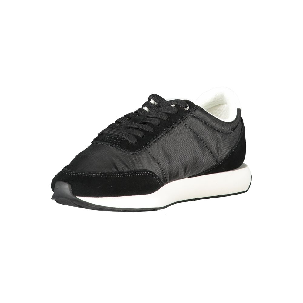 Schwarzer Damen-Sneaker aus Polyester