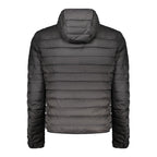 Schwarze Herrenjacke aus Polyester