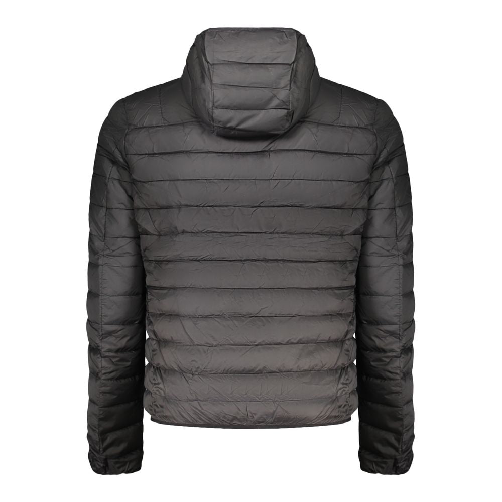 Schwarze Herrenjacke aus Polyester