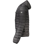 Schwarze Herrenjacke aus Polyester
