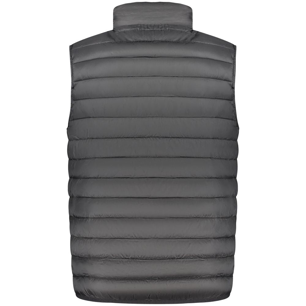Schwarze Herrenjacke aus Polyester