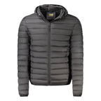 Schwarze Herrenjacke aus Polyester
